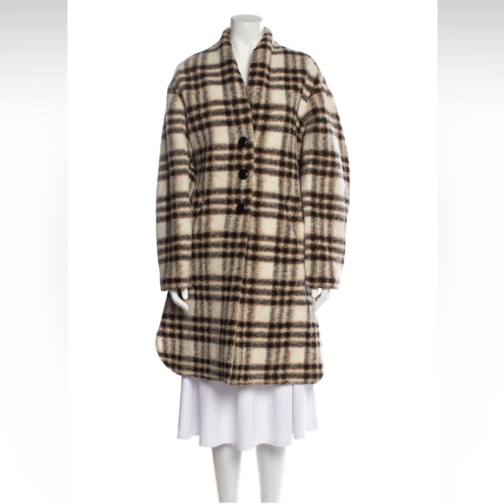 NWT Isabel Marant Plaid Wool Jacket Size 10 US (42 FR)